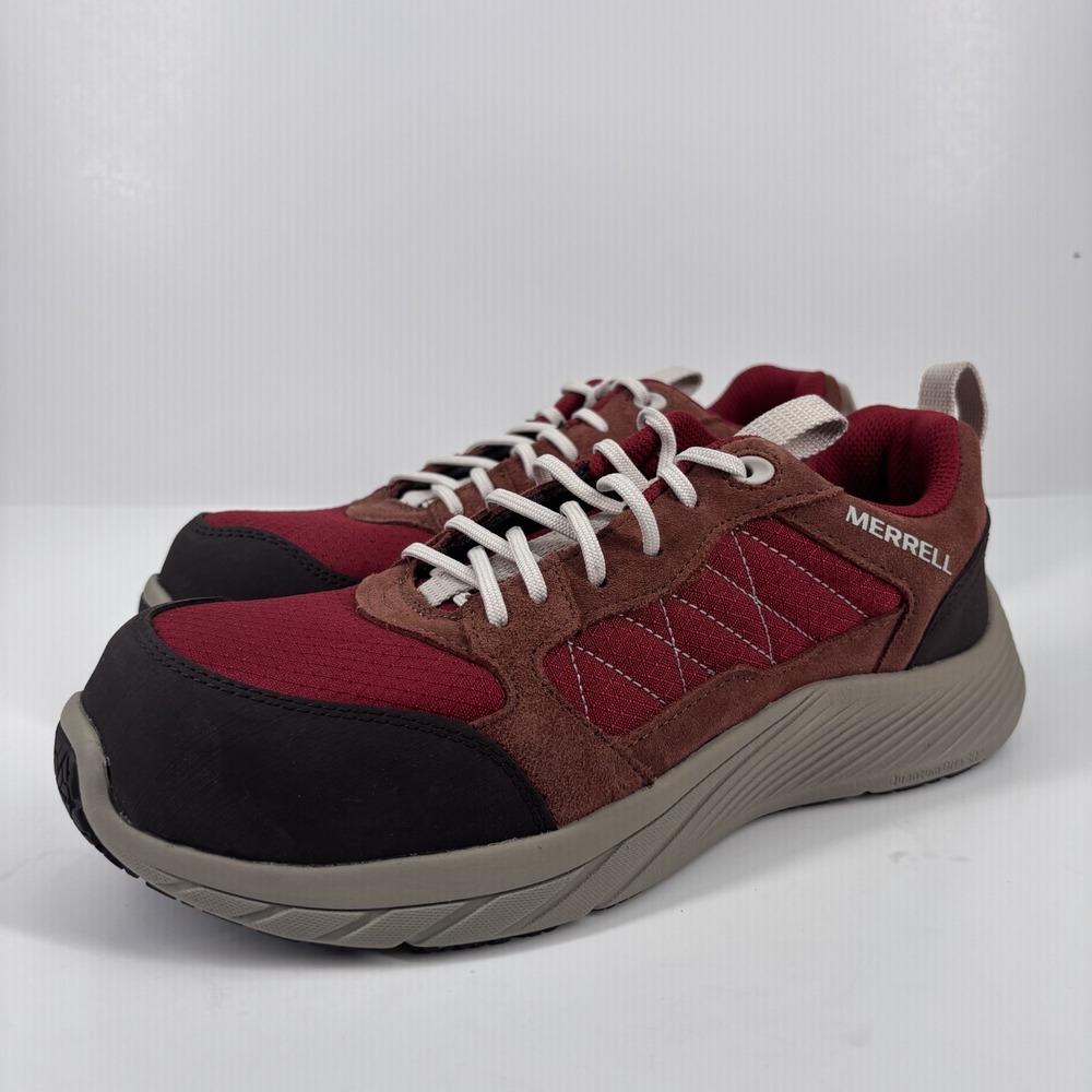 Merrell Alpine Carbon Fiber Toe Work Sneakers Women's US 8.5 Red/Brown J005240